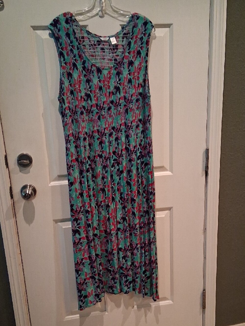 Kaktus 2x Maxi Dress- Teal, Pink & Purple - Picture 4 of 6